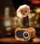 Fioplus B5 Ahşap Klasik Retro Gramofon Bluetooth Müzik Kutusu