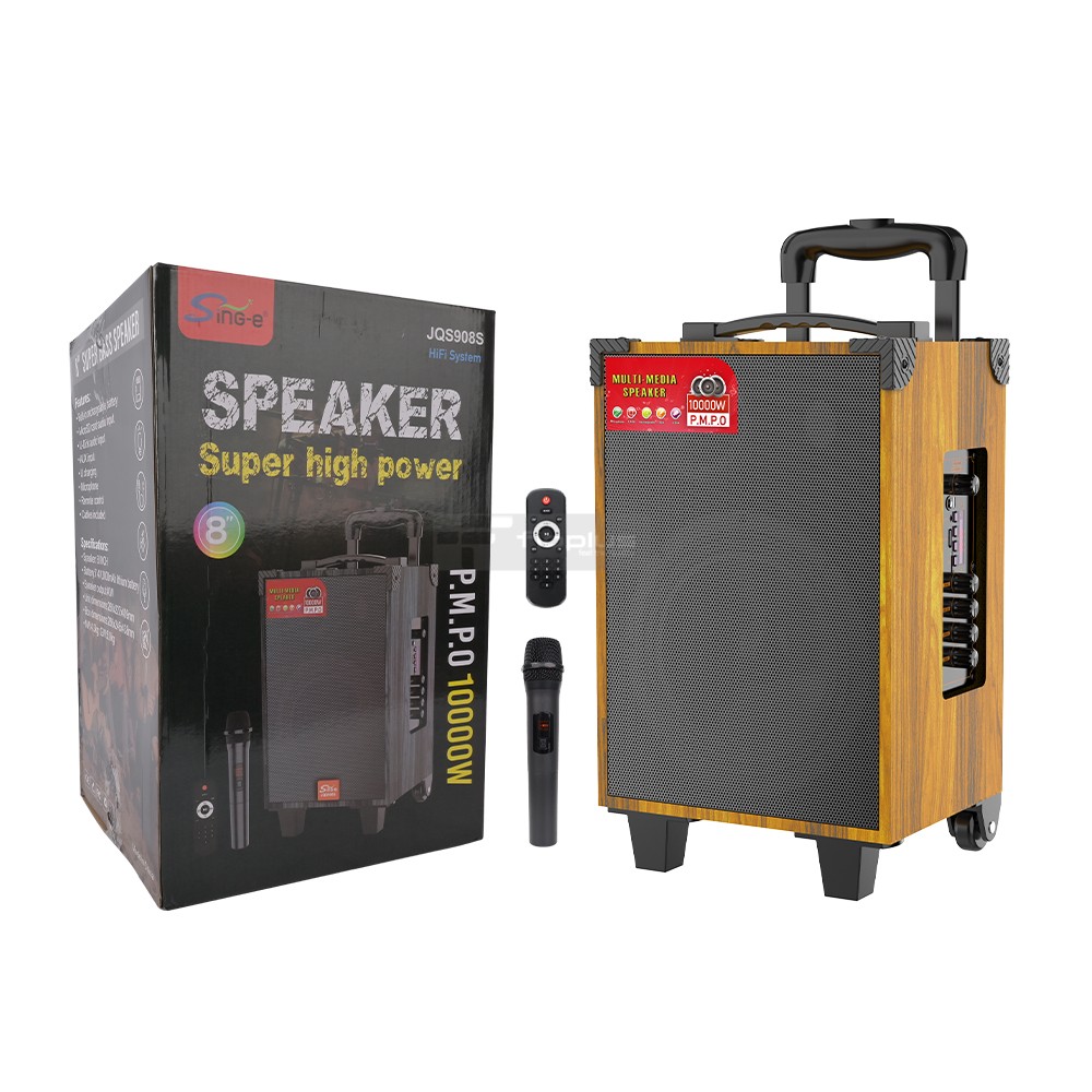 Toptan Fioplus JQS908S Bluetooth Hoparlör – RGB Işıklı, Kablosuz Taşınabilir Speaker | Güçlü Ses, Derin Bas ve Uzun Pil Ömrü