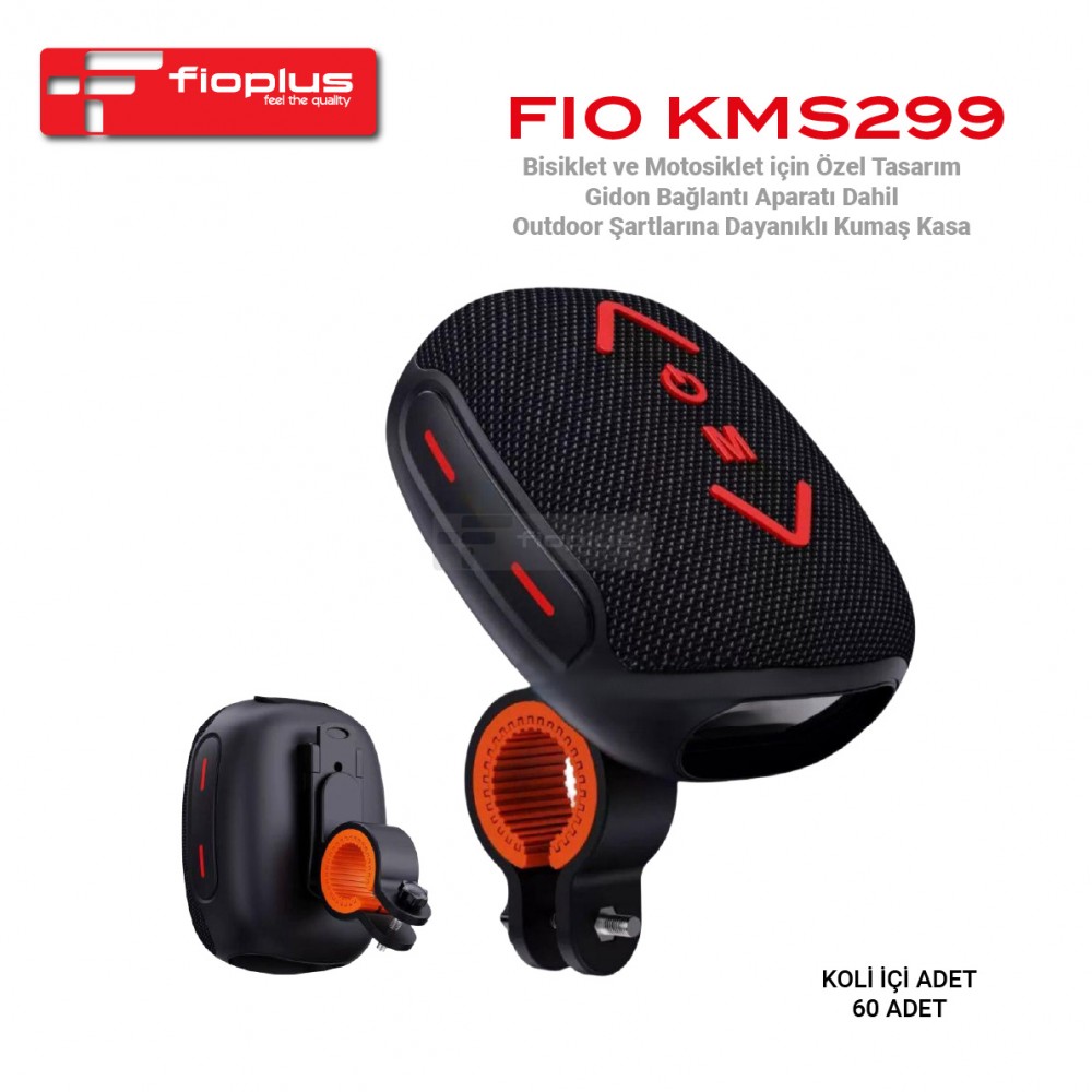 Fioplus FIO KMS299 Bisiklet ve Motosiklet Uyumlu Outdoor Bluetooth Hoparlör Fioplus FIO KMS299 Bisiklet ve Motosiklet Uyumlu Outdoor Bluetooth Hoparlör