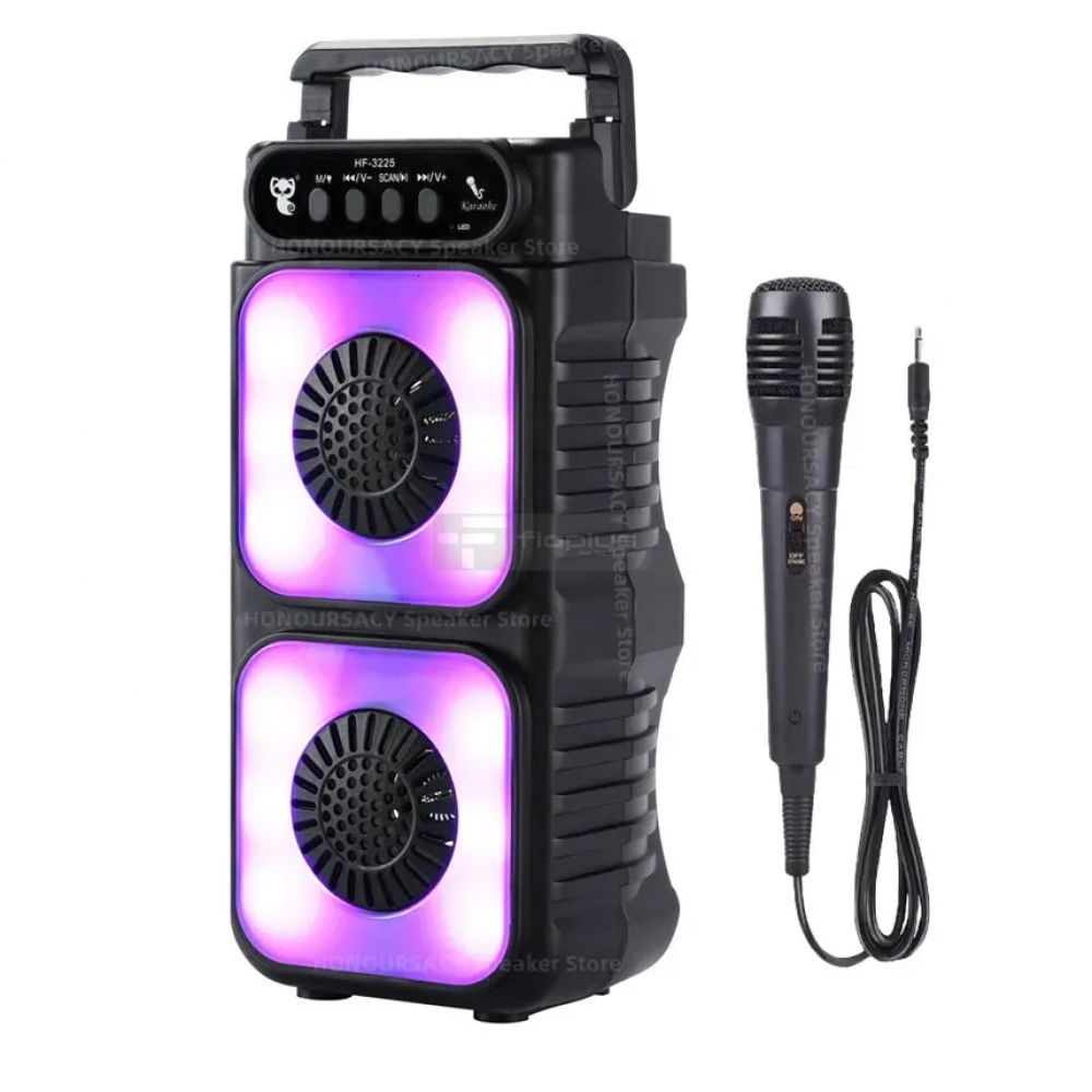 HF-1576 مكبر صوت 3*2 بوصة مع ميكروفون