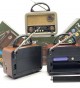 Fioplus FIO NS8110BT AM FM SW 3 Bant Radyolu Ahşap Dokulu Retro Taşınabilir Kablosuz Hoparlör
