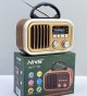 Fioplus FIO NS7771BT AM FM SW 3 Bant Radyolu Entegre El Fenerli Retro Taşınabilir Hoparlör