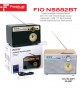 Fioplus Fio NS882BT Nostaljik Premium Radyo ve Ses Sistemi Fioplus Fio NS882BT Saatli Nostaljik Retro Ahşap Bluetooth Radyo