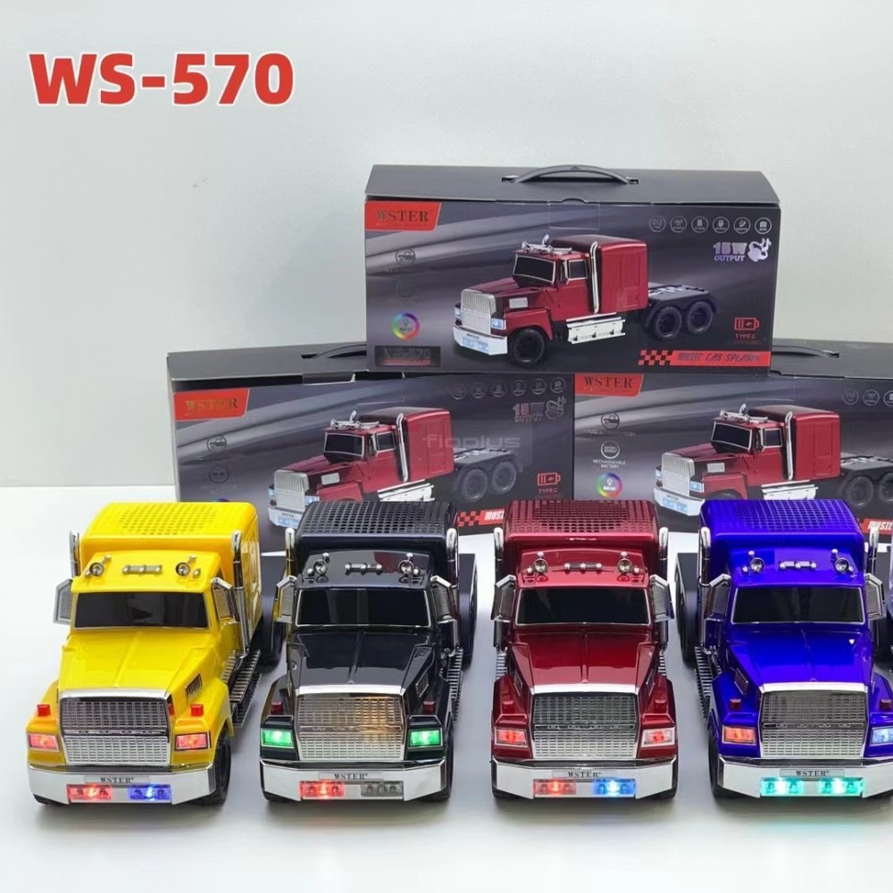 Fioplus FIO WS570 Tır Modelli Ses Sistemi Fioplus FIO WS570 Farklı Renklerde Amerikan Tır Tasarımlı Hoparlörler