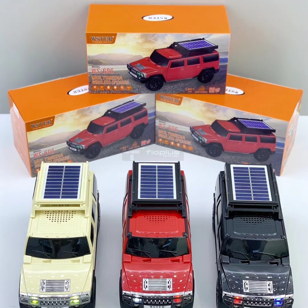Fioplus FIO WS696 Hummer Tasarımlı Solar Panel Şarjlı Bluetooth Hoparlör