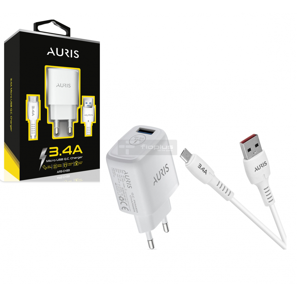 Auris CH39 Micro Fast Şarj Seti 3.4A