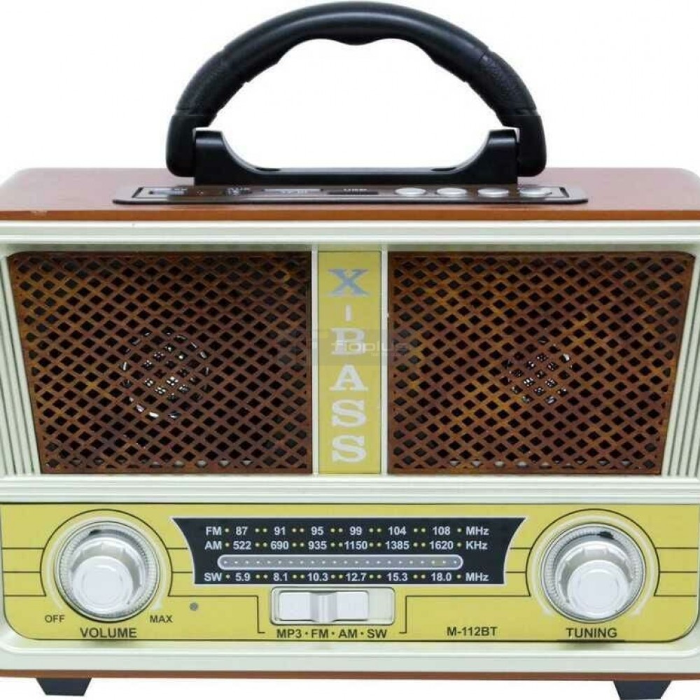 M-112BT Kumandalı Nostaljik Radyolu Bluetooth Hoparlör M-112BT Kumandalı Nostaljik Radyolu Bluetooth Hoparlör